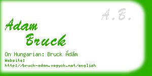 adam bruck business card